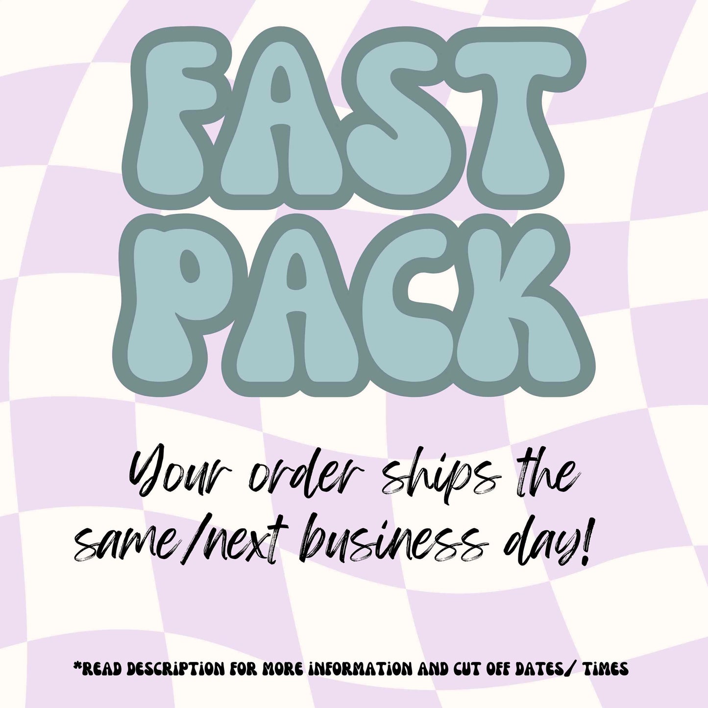 FAST PACK - RTS ONLY - READ DESCRIPTION